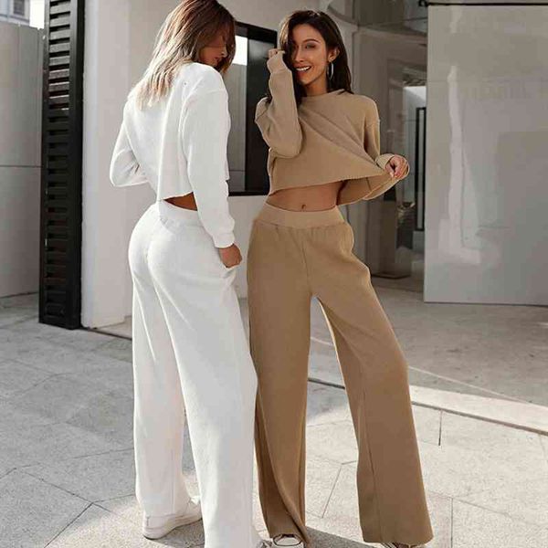 womens knitted sweater solid color round neck long sleeve outfits y2k casual striped suit warm two piece sets tracksuit, White
womens knitted sweater solid color round neck long sleeve outfits y2k casual striped suit warm two piece sets tracksuit, White