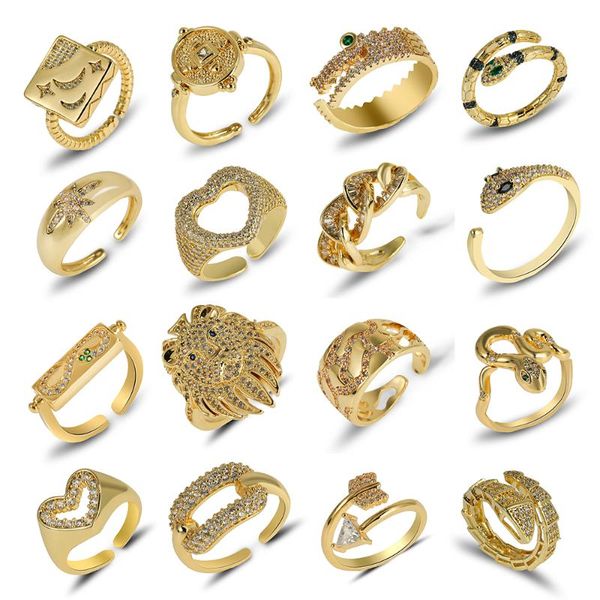 wedding rings cz love star lion snake geometric engagement ring femme ladies party gift charm rhinestone ins jewelry, Slivery;golden
wedding rings cz love star lion snake geometric engagement ring femme ladies party gift charm rhinestone ins jewelry, Slivery;golden