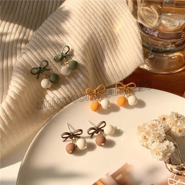 contrasting color ball dangle earring personality bow earrings sweet fashionable earrings temperament fashion jewelry, Silver
contrasting color ball dangle earring personality bow earrings sweet fashionable earrings temperament fashion jewelry, Silver