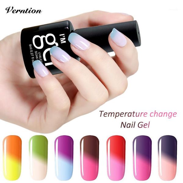 verntion temperature color changing gel nail polish 8 ml thermal soak-off led uv lacquer manicure set art1, Red;pink
verntion temperature color changing gel nail polish 8 ml thermal soak-off led uv lacquer manicure set art1, Red;pink