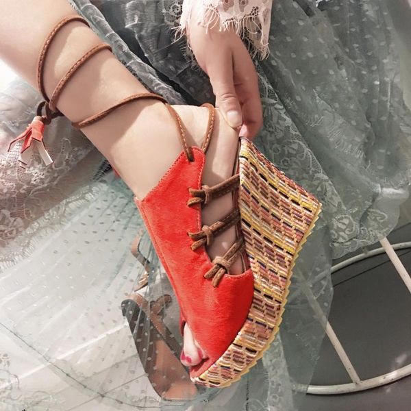 open toe super high platform wedges women sandals fashion ankle strap gladiator ladies shoes cross-tied buckle summer, Black
open toe super high platform wedges women sandals fashion ankle strap gladiator ladies shoes cross-tied buckle summer, Black