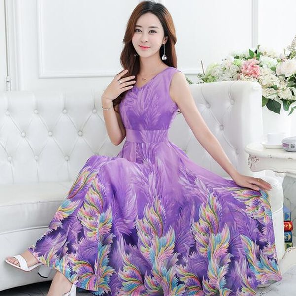 casual dresses 2021 summer printed slim chiffon dress female sleeveless bohemia long plus size women clothing wf104, Black;gray
casual dresses 2021 summer printed slim chiffon dress female sleeveless bohemia long plus size women clothing wf104, Black;gray