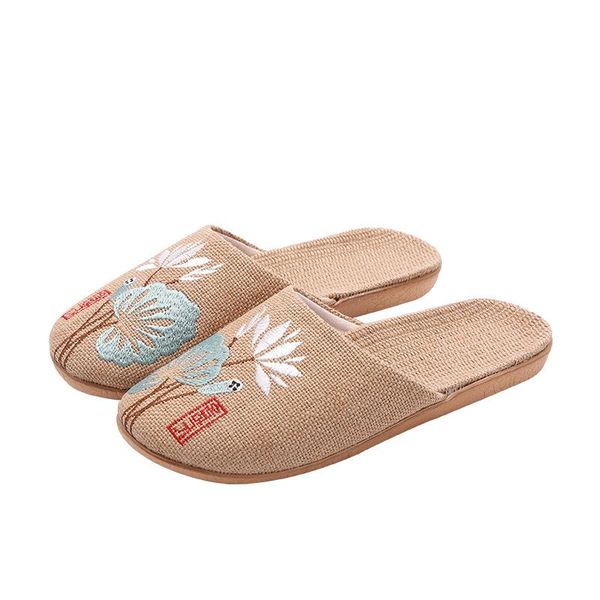 slippers suihyung summer casual slides women men flax chinese embroidery flowers platform sandals flip flops lovers indoor shoes, Black
slippers suihyung summer casual slides women men flax chinese embroidery flowers platform sandals flip flops lovers indoor shoes, Black