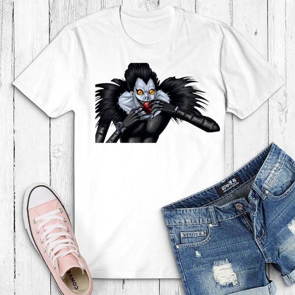 women's t-shirt funny death note cutet shirt men crewneck short sleeve manga anime ryuk soft cotton tee women cloth, White
women's t-shirt funny death note cutet shirt men crewneck short sleeve manga anime ryuk soft cotton tee women cloth, White