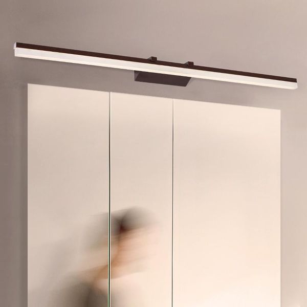 wall lamp brown/white waterproof anti-fog modern led mirror light bathroom nordic wandlamp