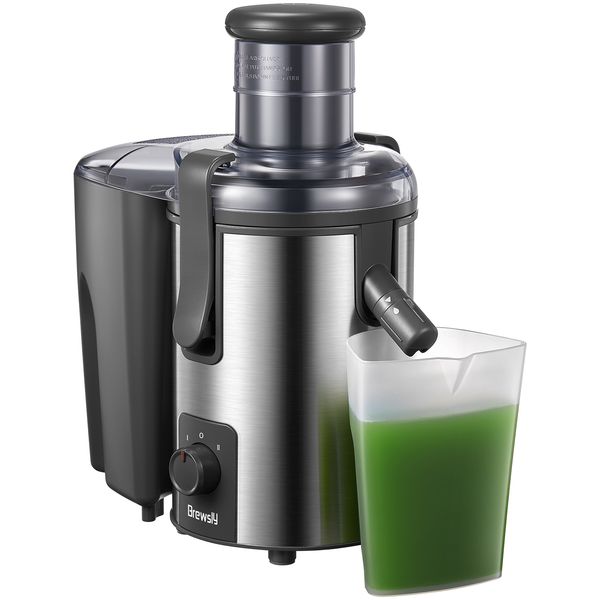 brewsly centrifugal juicer machines vegetable and fruit, 800w 3'' wide mouth juice extractor easy to clean , no-drip & no-s
brewsly centrifugal juicer machines vegetable and fruit, 800w 3'' wide mouth juice extractor easy to clean , no-drip & no-s