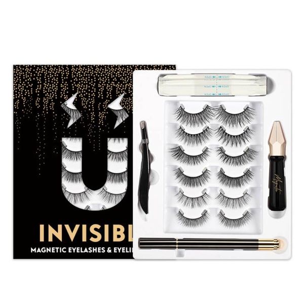 false eyelashes 6 pair handmade reusable lashes natural invisibility magnetic tweezers eyeliner set
false eyelashes 6 pair handmade reusable lashes natural invisibility magnetic tweezers eyeliner set