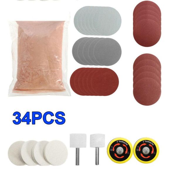 34pcs set glass polishing kit deep scratch remover repair wool polish pad car accessories cleaning tools
34pcs set glass polishing kit deep scratch remover repair wool polish pad car accessories cleaning tools