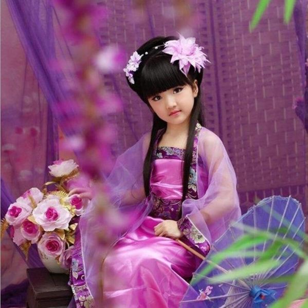 girl's dresses chinese tang style children dress girls gorgeous floral ancient costume kids sweet classical dancing clothes pography, Red;yellow
girl's dresses chinese tang style children dress girls gorgeous floral ancient costume kids sweet classical dancing clothes pography, Red;yellow