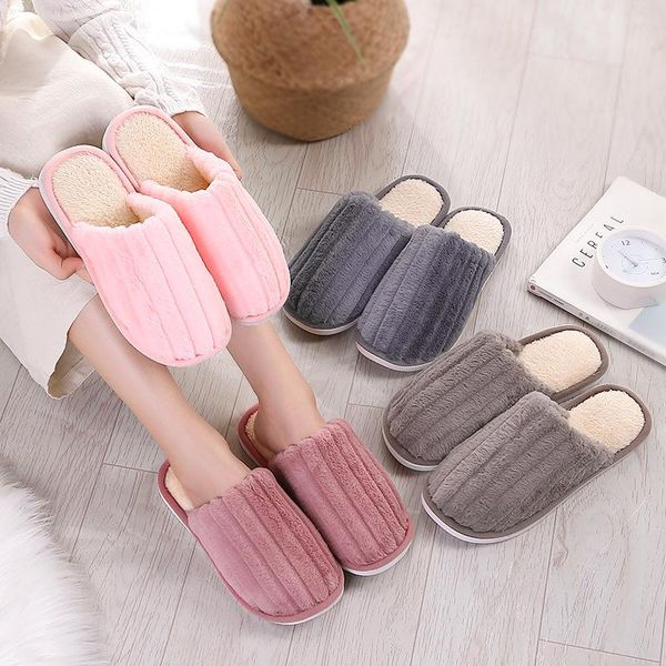 slippers winter women men flock solid female male indoor warm soft women&men shoes plush fur home, Black
slippers winter women men flock solid female male indoor warm soft women&men shoes plush fur home, Black