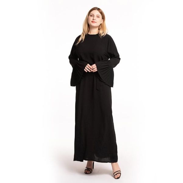 ethnic clothing muslim woman's dress fashion plus size women round neck pleated flared sleeves slim long abaya dubai donsignet, Red
ethnic clothing muslim woman's dress fashion plus size women round neck pleated flared sleeves slim long abaya dubai donsignet, Red