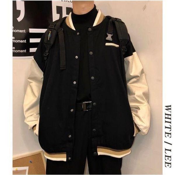 men's jackets 2021 spring autumn jacket for men women american vintage preppy bomber hong kong style techwear baseball uniform coats, Black;brown
men's jackets 2021 spring autumn jacket for men women american vintage preppy bomber hong kong style techwear baseball uniform coats, Black;brown