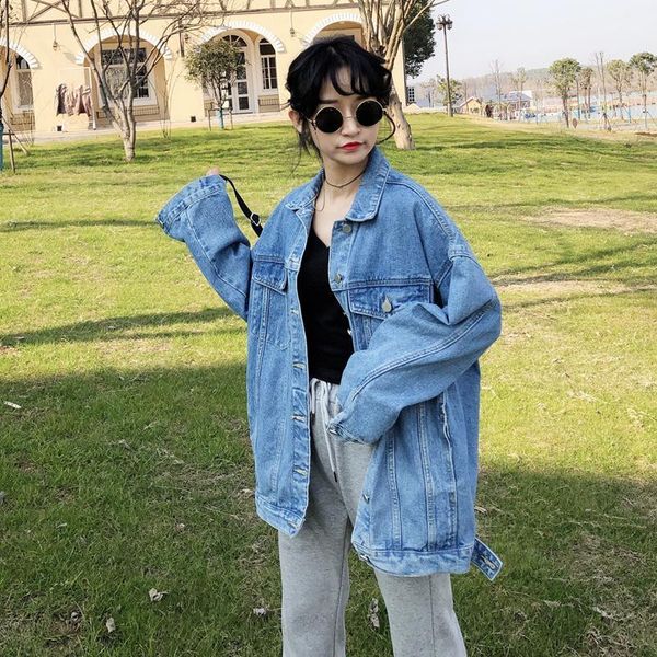 women's jackets denim jacket women autumn korean loose student harajuku bf casual solid color simple fashion clothing, Black;brown
women's jackets denim jacket women autumn korean loose student harajuku bf casual solid color simple fashion clothing, Black;brown