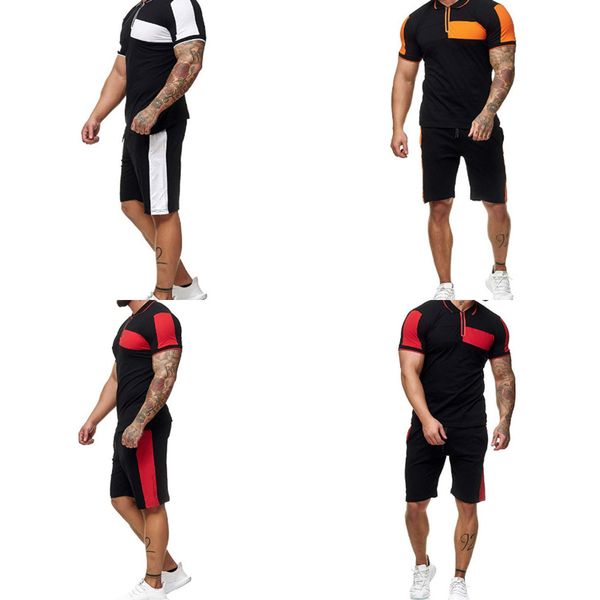 2021 summer new men's t-shirt short sleeve shorts set youth fashion outdoor sports leisure color contrast, Gray
2021 summer new men's t-shirt short sleeve shorts set youth fashion outdoor sports leisure color contrast, Gray