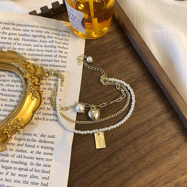 fashion all-match temperament love pearl three-layer bracelet jewelry charm bracelets, Golden;silver
fashion all-match temperament love pearl three-layer bracelet jewelry charm bracelets, Golden;silver