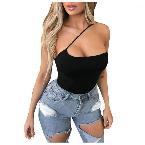 women's tanks & camis summer female crop one shoulder backless solid tank fitness casual ropa mujer, White
women's tanks & camis summer female crop one shoulder backless solid tank fitness casual ropa mujer, White