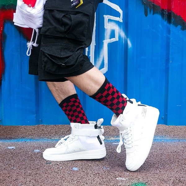 rx3z fall and winter black hosiery and white square check men's trend cotton british style personalized socks socks, Black;white
rx3z fall and winter black hosiery and white square check men's trend cotton british style personalized socks socks, Black;white