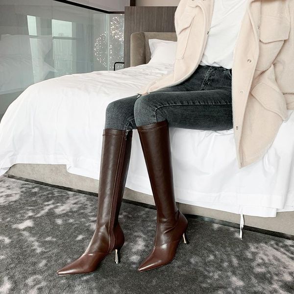boots plus size 33-43 women's genuine leather high heel knee boots elegant ladies autumn long quality dress shoes sale1 spdu, Black
boots plus size 33-43 women's genuine leather high heel knee boots elegant ladies autumn long quality dress shoes sale1 spdu, Black