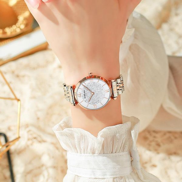 wristwatches spring and summer binkada watch female simple temperament fashion ladies ins waterproof 2021, Slivery;brown
wristwatches spring and summer binkada watch female simple temperament fashion ladies ins waterproof 2021, Slivery;brown