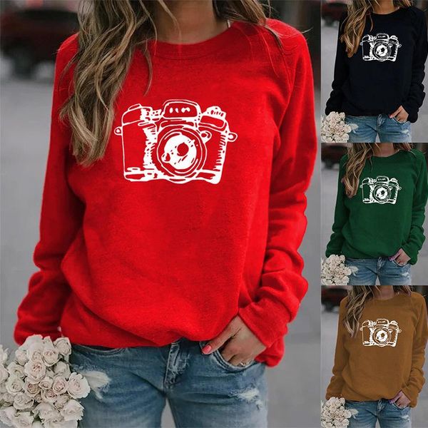 women's hoodies & sweatshirts women hoodie camera printed fleece long sleeve o neck loose sweatshirt girls pullovers winter, Black
women's hoodies & sweatshirts women hoodie camera printed fleece long sleeve o neck loose sweatshirt girls pullovers winter, Black