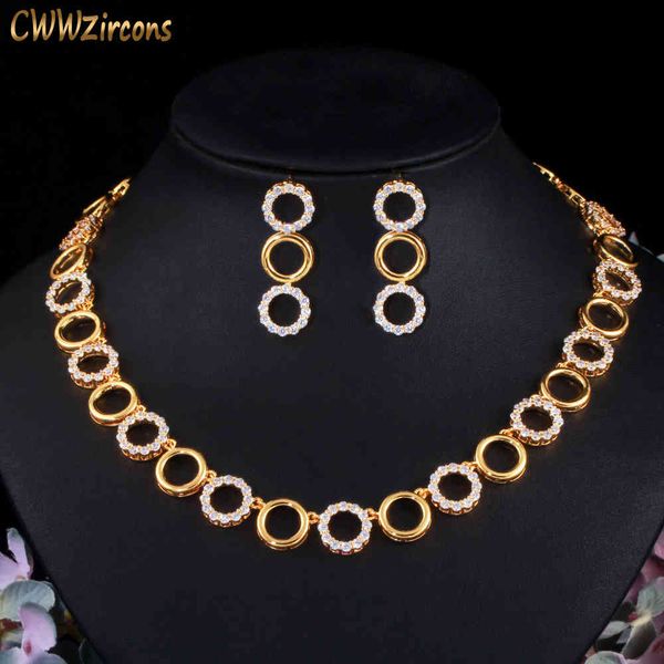 jewelry sets cwwzircons round cubic zirconia chain african dubai gold color women wedding necklace earrings set for brides t514, Black
jewelry sets cwwzircons round cubic zirconia chain african dubai gold color women wedding necklace earrings set for brides t514, Black