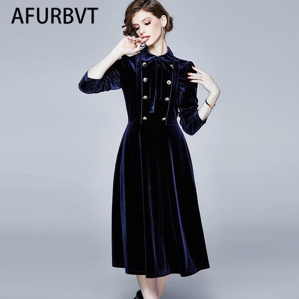 casual dresses women autumn & winter elegant velvet dress festa vintage party robe femme a-line designer burgundy vestidos, Black;gray
casual dresses women autumn & winter elegant velvet dress festa vintage party robe femme a-line designer burgundy vestidos, Black;gray