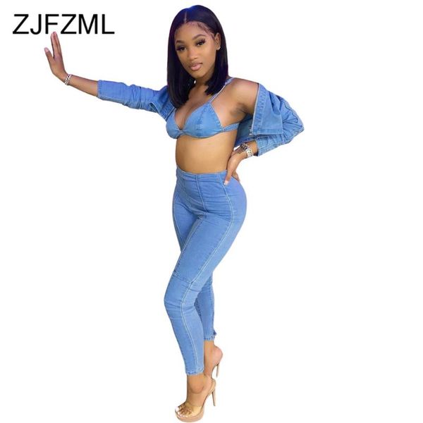 women's tracksuits denim two piece set festival clothing long sleeve cropped jackets and skinny stretchy pencil pant active wear, Gray
women's tracksuits denim two piece set festival clothing long sleeve cropped jackets and skinny stretchy pencil pant active wear, Gray