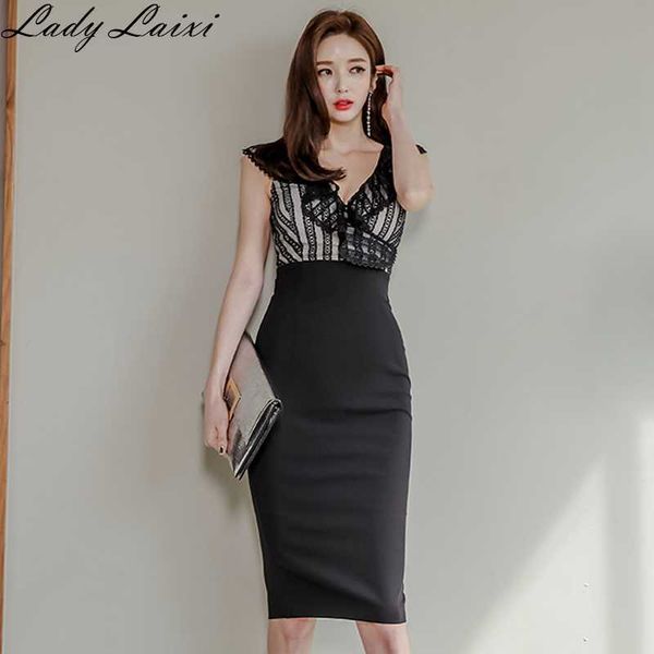 summer dress women vestidos lace patchwork sleeveless package hip es office bandage bodycon party work 210529, Black;gray
summer dress women vestidos lace patchwork sleeveless package hip es office bandage bodycon party work 210529, Black;gray