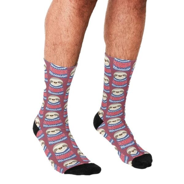 men's socks funny men sloth in a christmas jumper printed hip hop happy cute boys street style crazy novelty for, Black
men's socks funny men sloth in a christmas jumper printed hip hop happy cute boys street style crazy novelty for, Black