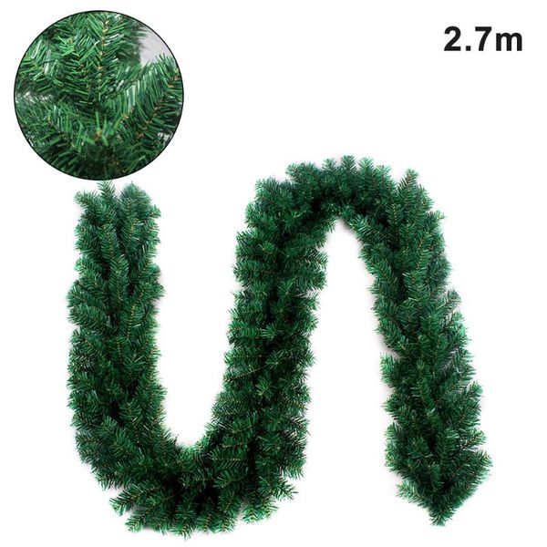 artificial green christmas garland wreath xmas home party decoration pine tree rattan hanging ornament for kids 2.7m decorative flowers & wr
artificial green christmas garland wreath xmas home party decoration pine tree rattan hanging ornament for kids 2.7m decorative flowers & wr