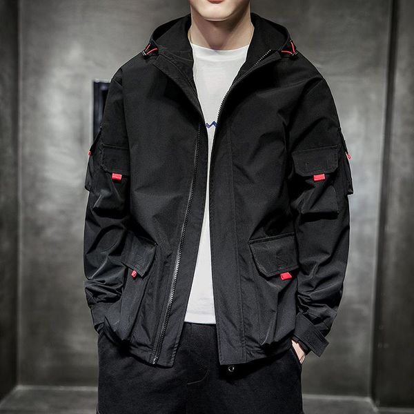 men's jackets casual jacket men 2021 autumn solid bomber hip hop streetwear baseball coats mens pilot hooded multi-pocket, Black;brown
men's jackets casual jacket men 2021 autumn solid bomber hip hop streetwear baseball coats mens pilot hooded multi-pocket, Black;brown