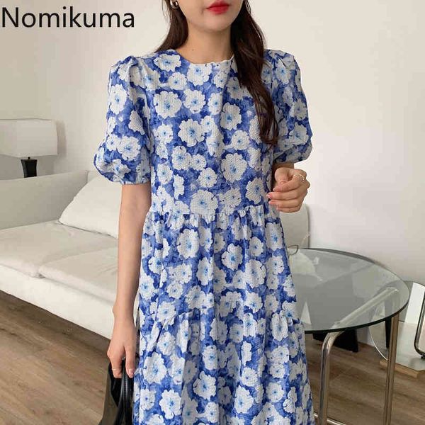 nomikuma dresses women flower pattern o neck short puff sleeve dress female high waist a line korean sweet chic robe femme 210514, Black;gray
nomikuma dresses women flower pattern o neck short puff sleeve dress female high waist a line korean sweet chic robe femme 210514, Black;gray