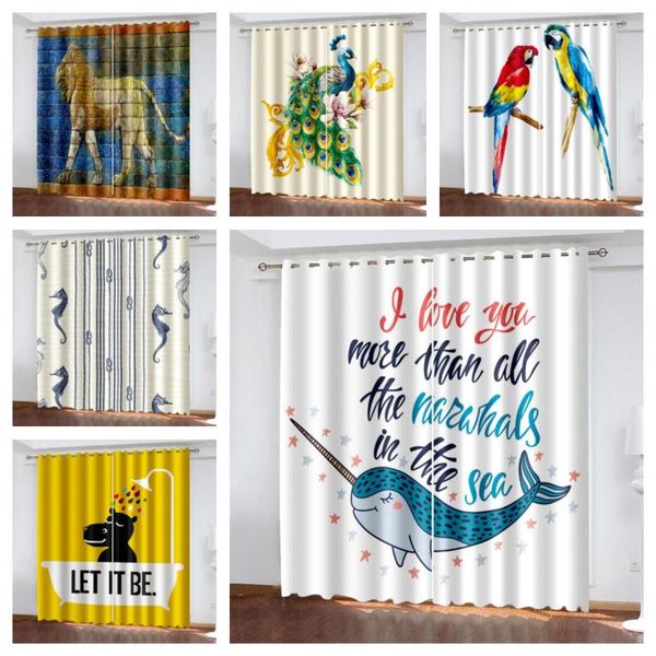 curtain & drapes lovely animal 3d printing letter pattern children's bedroom living room shade custom suit with hook accessories
curtain & drapes lovely animal 3d printing letter pattern children's bedroom living room shade custom suit with hook accessories