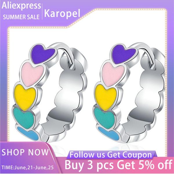 hoop & huggie karopel genuine 925 sterling silver rainbow color enamel heart earrings for women 2021 ear hoops female jewelry, Golden;silver
hoop & huggie karopel genuine 925 sterling silver rainbow color enamel heart earrings for women 2021 ear hoops female jewelry, Golden;silver