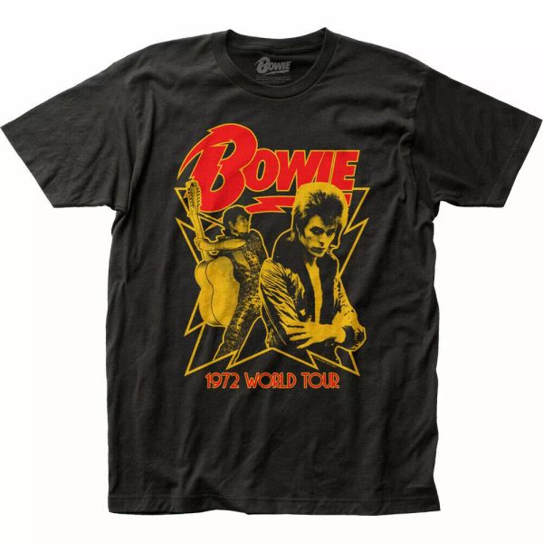 david bowie 1972 world tour t shirt mens licensed rock n roll band tee new black, White;black
david bowie 1972 world tour t shirt mens licensed rock n roll band tee new black, White;black
