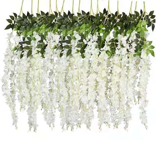 decorative flowers & wreaths 12pcs 110cm wisteria artificial flower wreath hanging on the wedding garden outdoor greening diy party home dec
decorative flowers & wreaths 12pcs 110cm wisteria artificial flower wreath hanging on the wedding garden outdoor greening diy party home dec