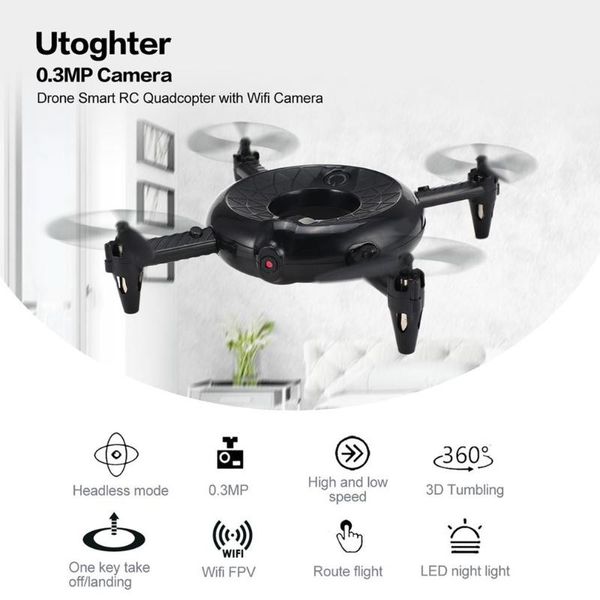 utoghter detachtable rc drone smart helicopter with 720p hd wifi camera real-time altitude hold uav headless mode led light drones
utoghter detachtable rc drone smart helicopter with 720p hd wifi camera real-time altitude hold uav headless mode led light drones
