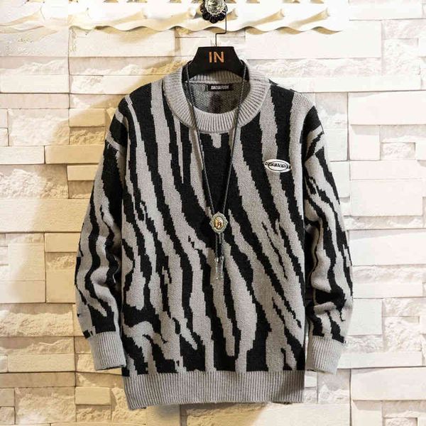 men's polos zebra stripe colorblock male sweater student fall and winter mesh shirt crewneck loose wool couple hveo, White;black
men's polos zebra stripe colorblock male sweater student fall and winter mesh shirt crewneck loose wool couple hveo, White;black
