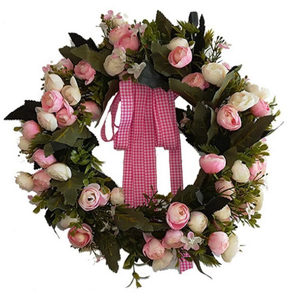 decorative flowers & wreaths diy artificial rose flower wreath party garland hanging wall prop for woman handmade home wedding decoration
decorative flowers & wreaths diy artificial rose flower wreath party garland hanging wall prop for woman handmade home wedding decoration