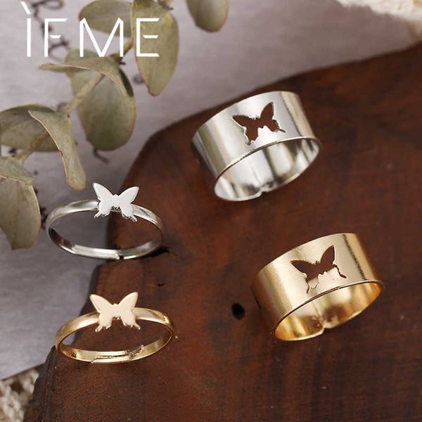 ring if me 2 paired butterfly couple adjustable opening set for women men gold silver color metal s trendy jewelry, Golden;silver
ring if me 2 paired butterfly couple adjustable opening set for women men gold silver color metal s trendy jewelry, Golden;silver
