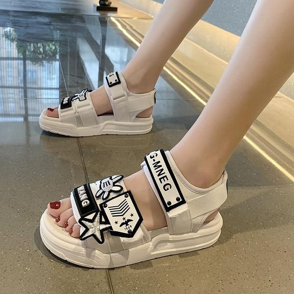 sandals 2021 summer women gladiator brand fashion woman platform beach ladies open toe flat sandal embroidery casual shoes, Black
sandals 2021 summer women gladiator brand fashion woman platform beach ladies open toe flat sandal embroidery casual shoes, Black