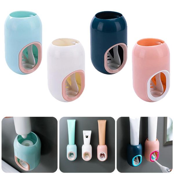 toothbrush holders toothpaste dispenser self-adhesive wall mounted automatic squeezer for kids adults bathrooom accessories
toothbrush holders toothpaste dispenser self-adhesive wall mounted automatic squeezer for kids adults bathrooom accessories