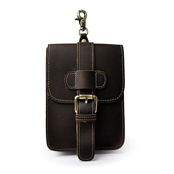 leather waist packs for men 7 inches genuine cow sewing bags with hooks and belt hanging ear
leather waist packs for men 7 inches genuine cow sewing bags with hooks and belt hanging ear
