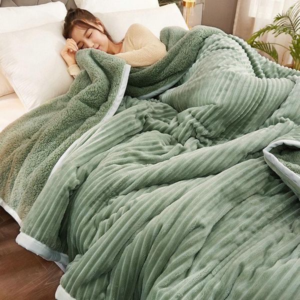 winter three-layer blanket quilt thick warming coral fleece nap flannel sofa vehicle car carpet home office tent covering sheet blankets
winter three-layer blanket quilt thick warming coral fleece nap flannel sofa vehicle car carpet home office tent covering sheet blankets