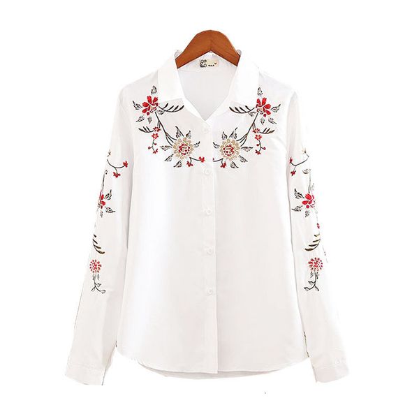 women's blouses & shirts long sleeve floral embroidered white elegant turn-down collar office women casual blouse spring top
women's blouses & shirts long sleeve floral embroidered white elegant turn-down collar office women casual blouse spring top