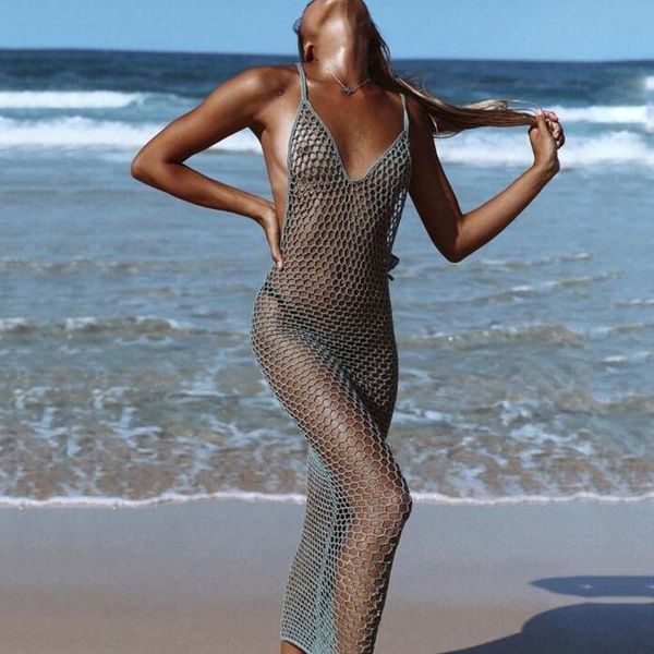 backless handmade crochet beach long dress female summer sundress hollow out boho maxi dresses women pareos women's swimwear, White;black
backless handmade crochet beach long dress female summer sundress hollow out boho maxi dresses women pareos women's swimwear, White;black