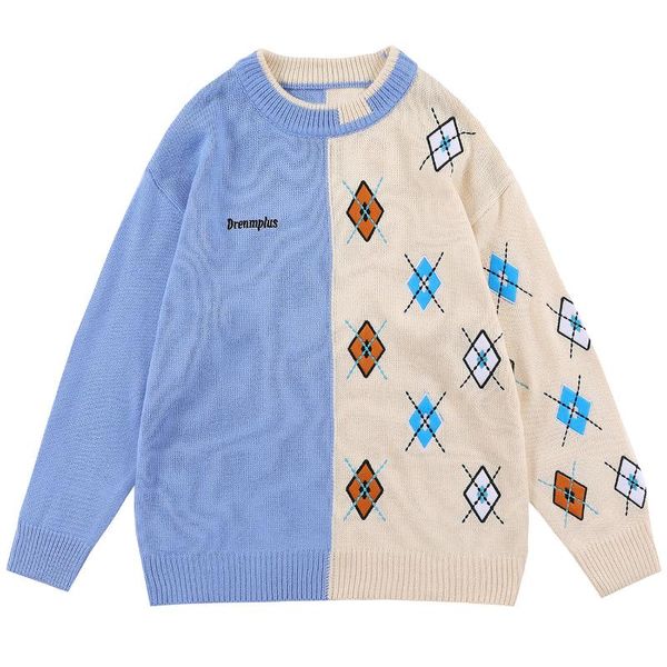 men's sweaters 2021ss loose couple casual retro fashion all-match mens clothing sweater men patchwork color embroidery knitted o-neck p, White;black
men's sweaters 2021ss loose couple casual retro fashion all-match mens clothing sweater men patchwork color embroidery knitted o-neck p, White;black