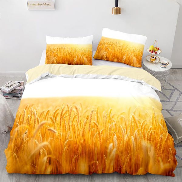 bedding sets wheat pattern duvet cover set 220x240 pastoral style twin double size bedroom with pillowcase for home
bedding sets wheat pattern duvet cover set 220x240 pastoral style twin double size bedroom with pillowcase for home