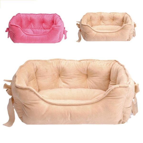 2colors luxury dog kennels princess bed lovely cool pet cat beds sofa teddy house with bowknot & pens