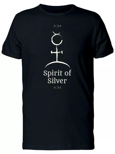 spirit of silver magic symbol men's tee -image by shutterstock, White;black 
spirit of silver magic symbol men's tee -image by shutterstock, White;black